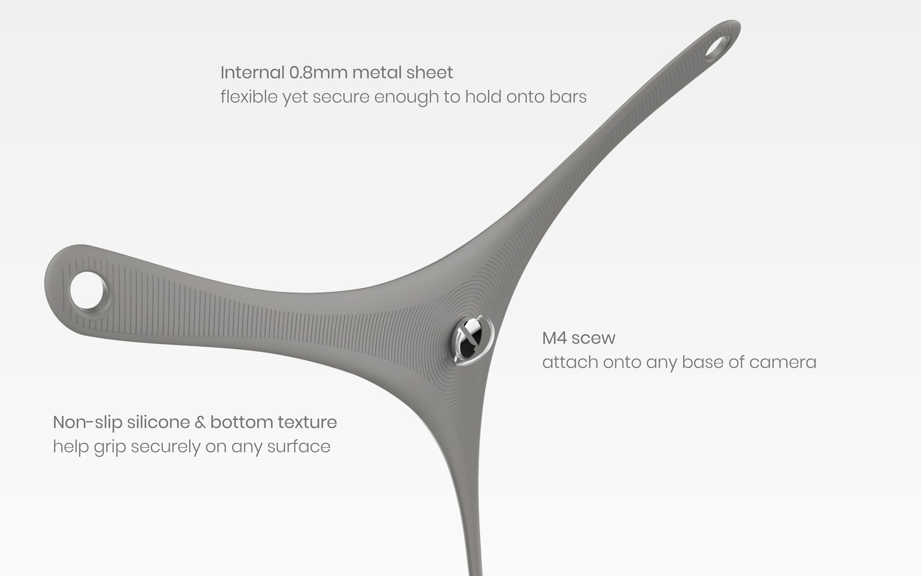 Star Grip material, screw, and texture details