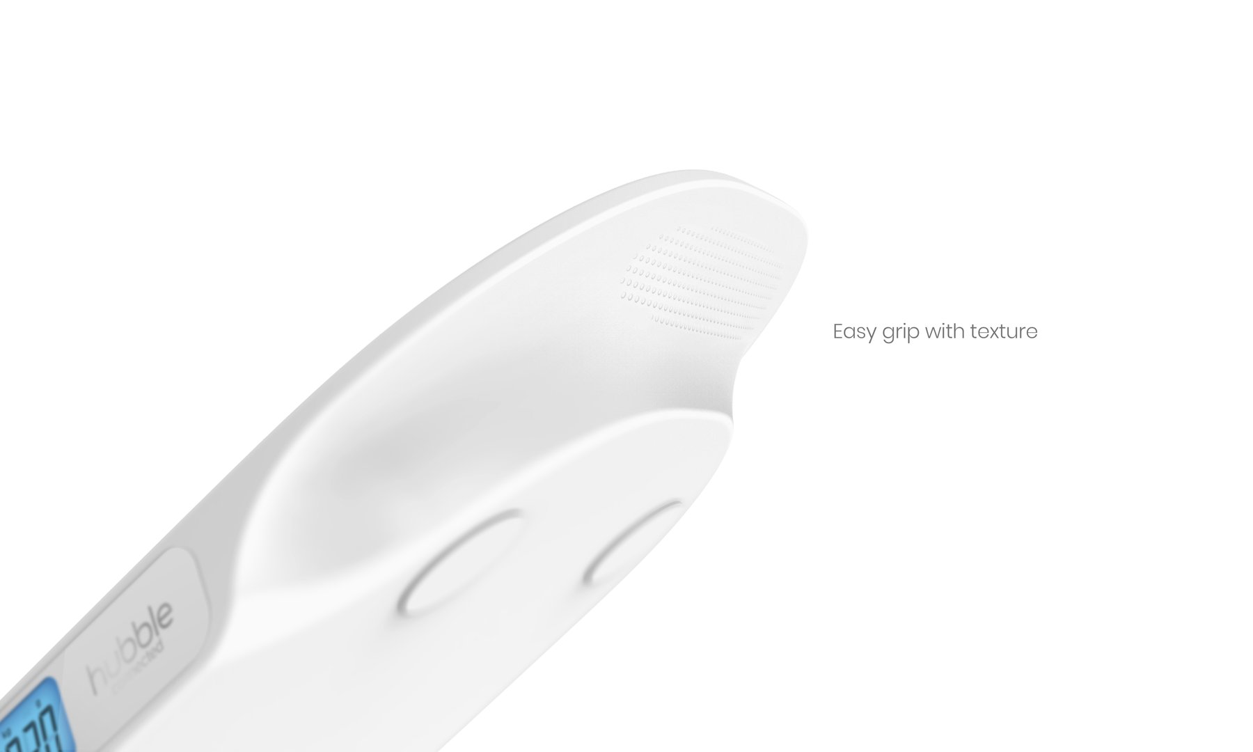 Curved baby scale form and full-size pad