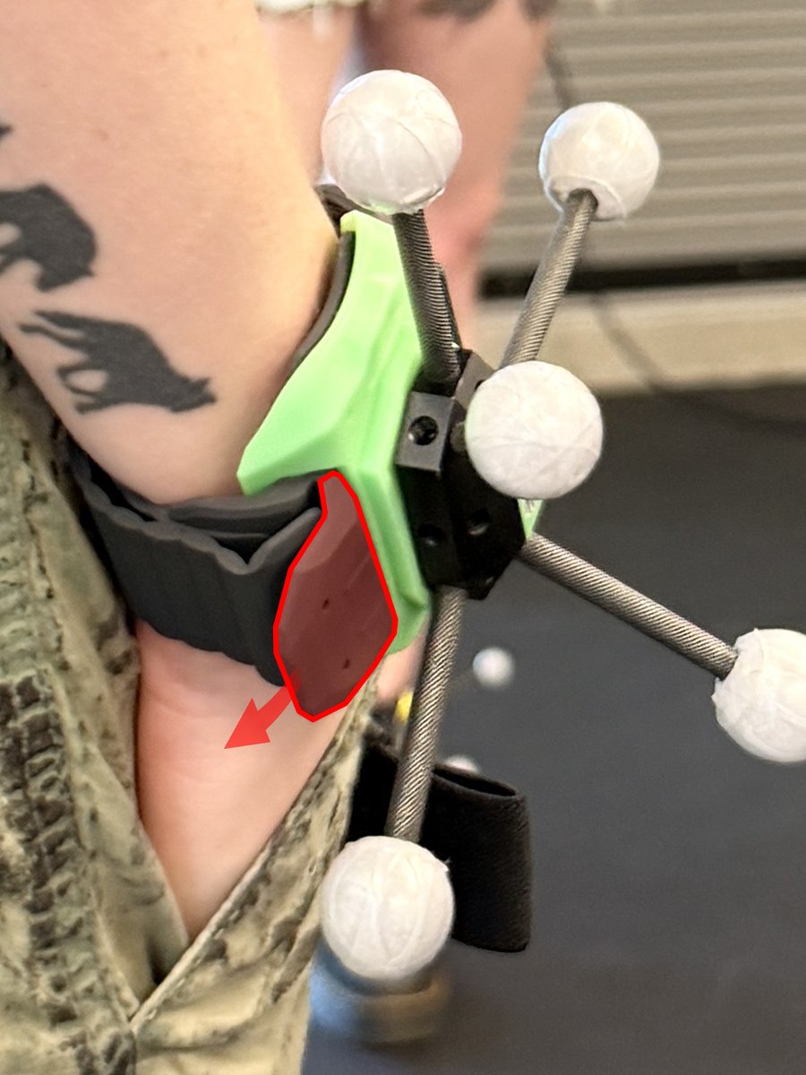 Protective flap on the wrist strap being lifted away from the fastener