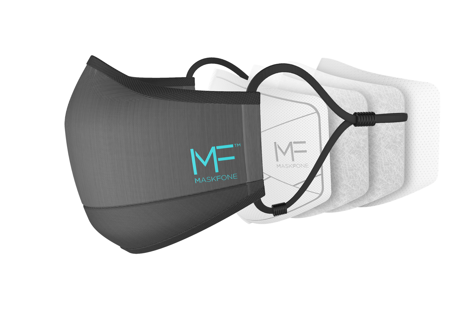 MaskFone with its replaceable filter layers