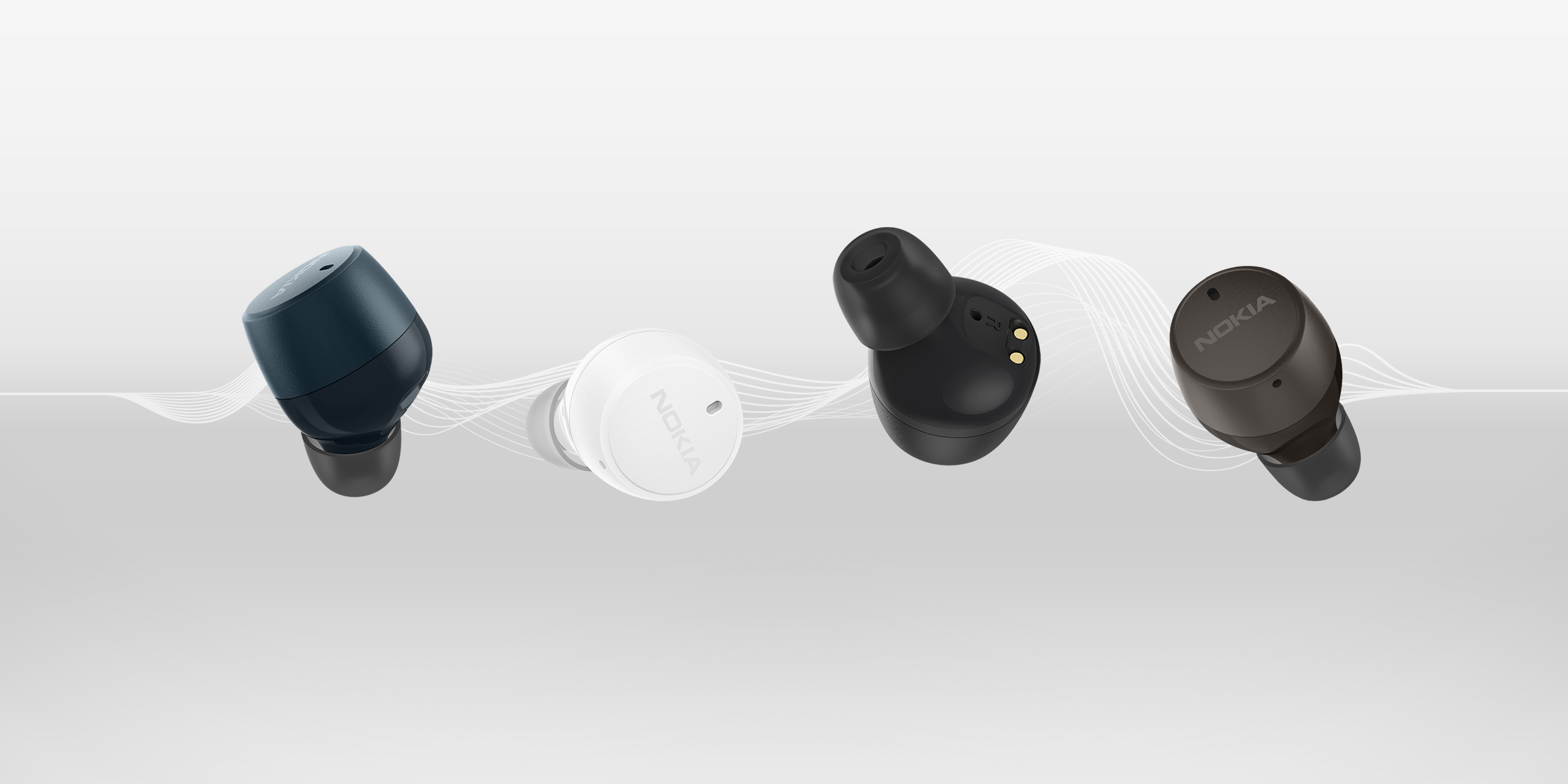 Exploded view of a Nokia earbud