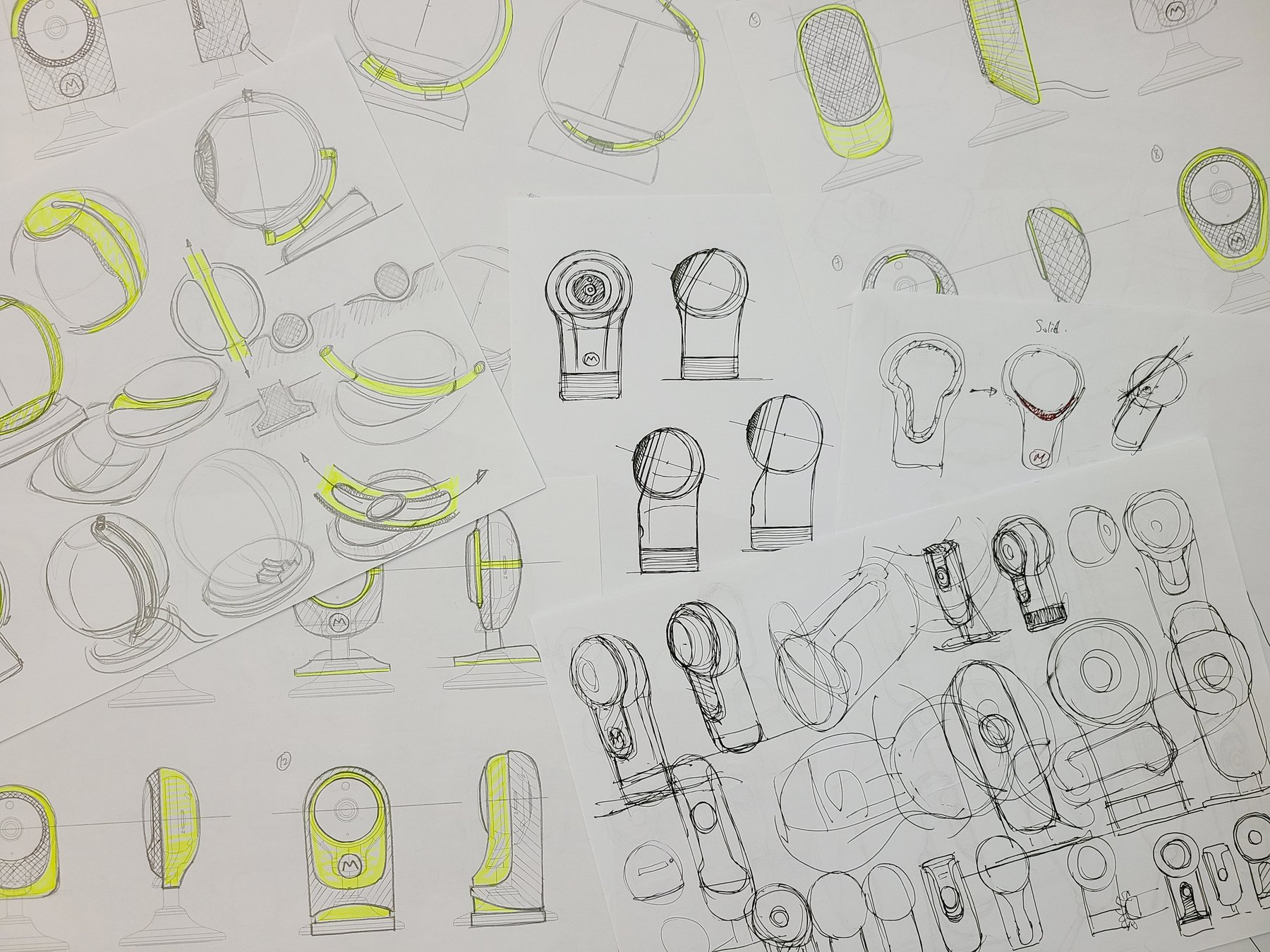 Nursery Pal Glow concept sketches